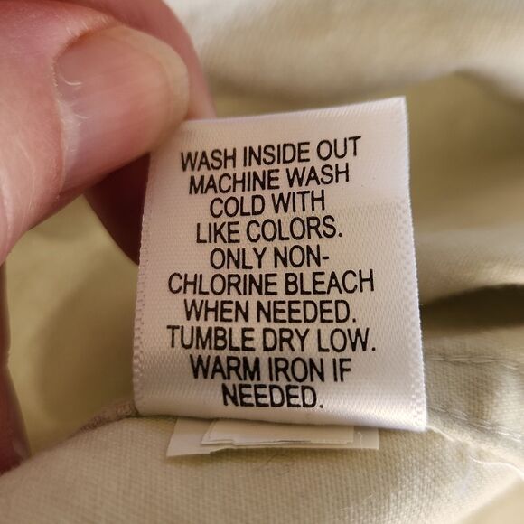 Men's XXL Croft & Barrow tan heavy weight 100% cotton button down shirt - Picture 5 of 5